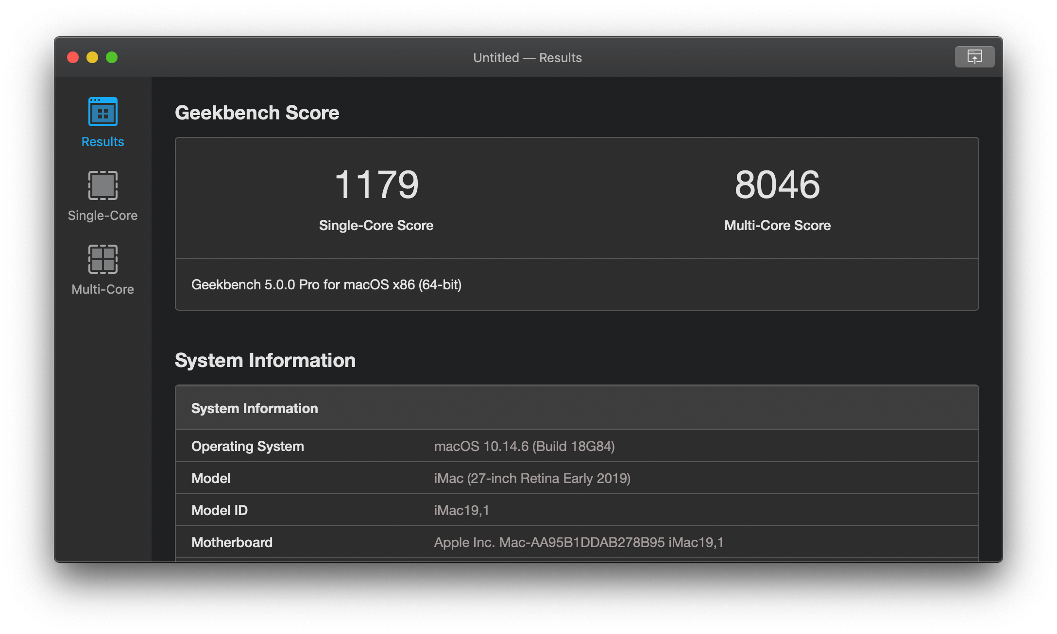 Mac跑分软件Geekbench