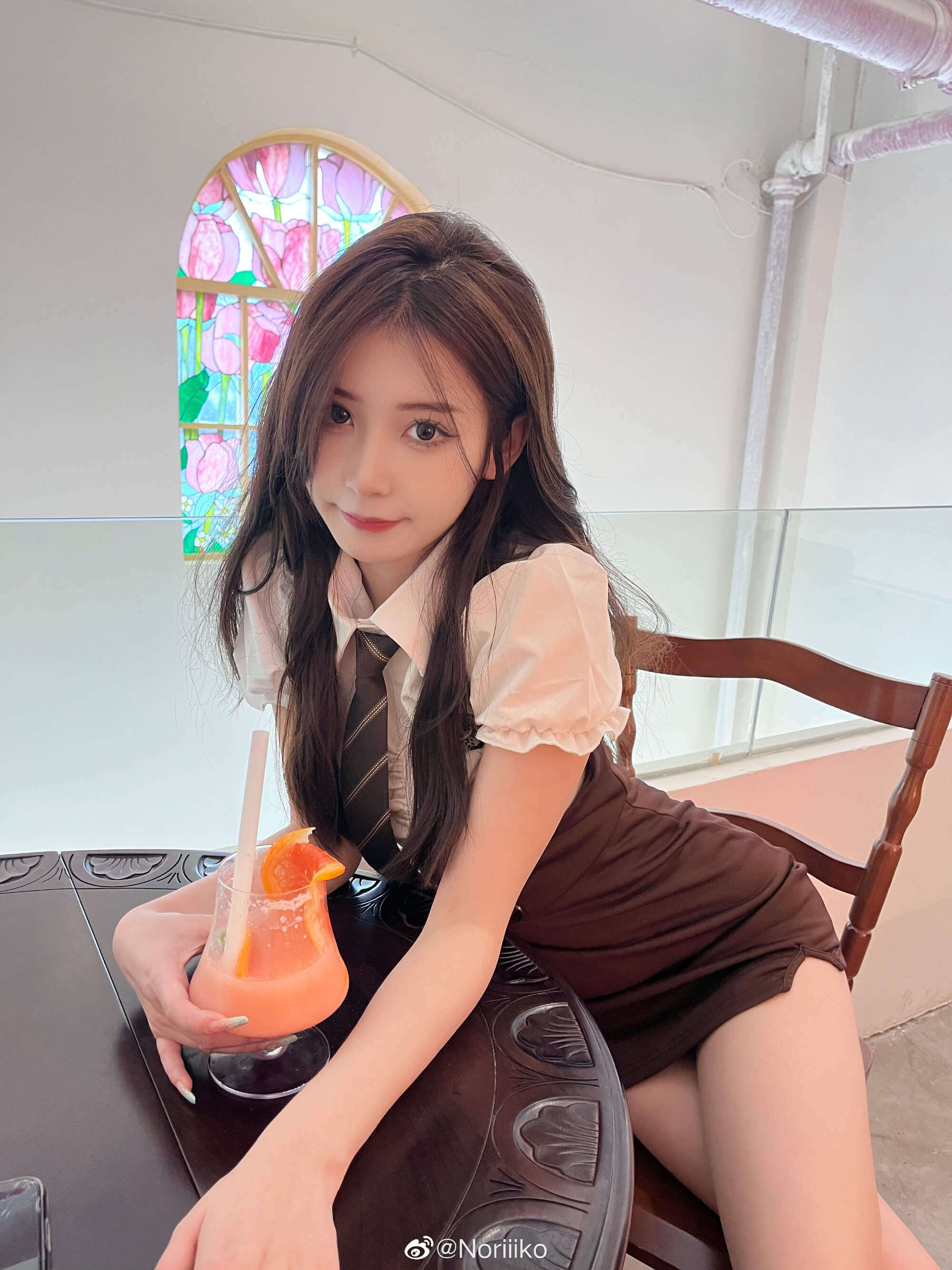 学院风小姐姐 Noriiiko气质可甜可欲不断撩拨网友身心