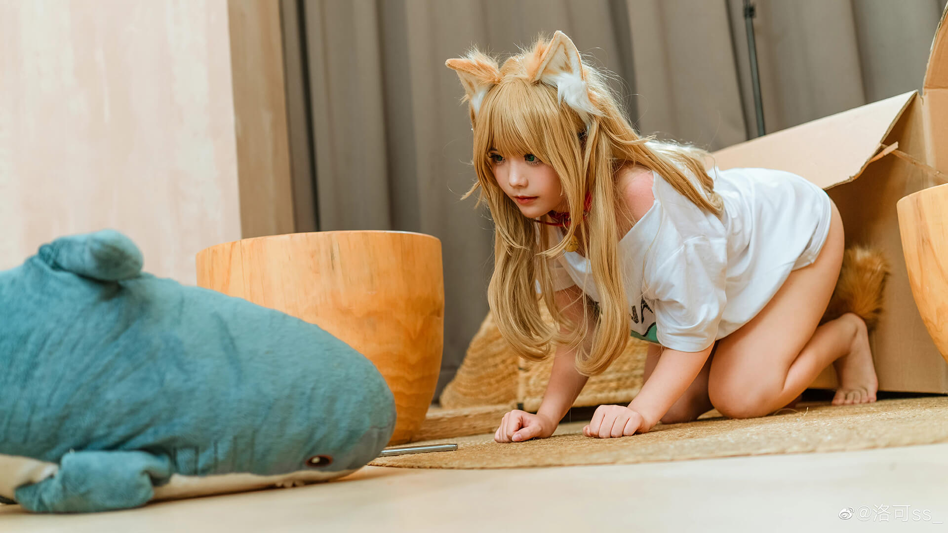 洛可ss_黄豆粉猫娘cos