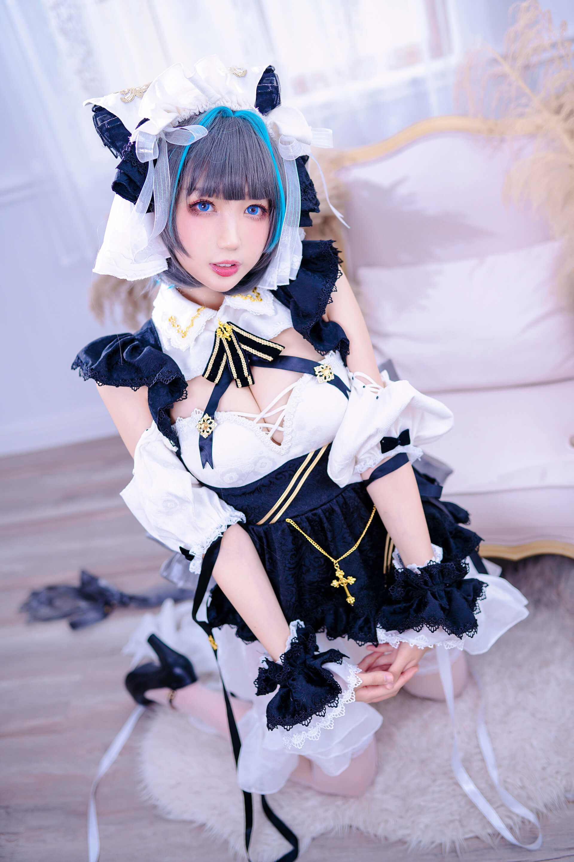 周叽是可爱兔兔 - cosplay柴郡猫猫图片