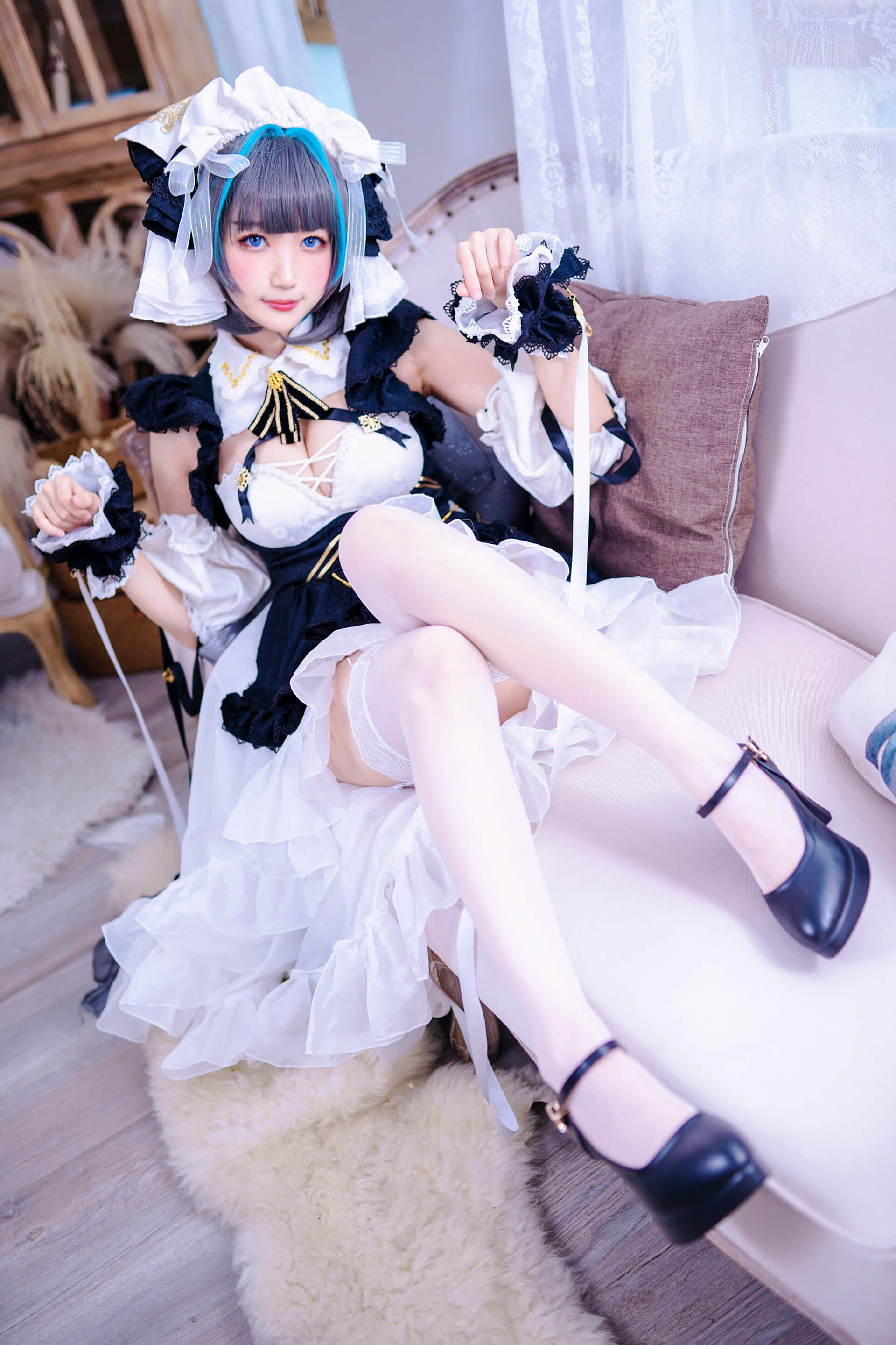 周叽是可爱兔兔 - cosplay柴郡猫猫图片