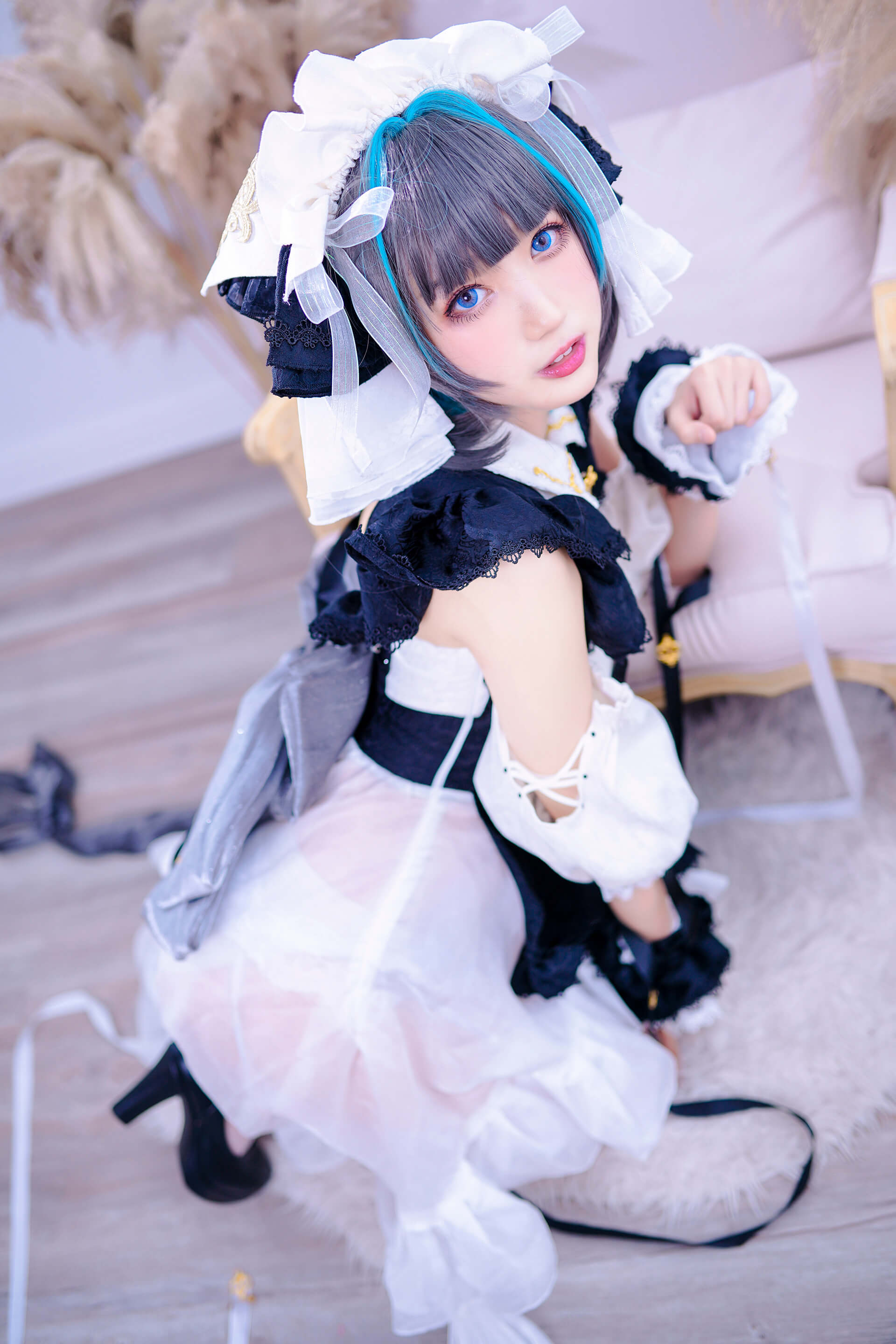 周叽是可爱兔兔 - cosplay柴郡猫猫图片