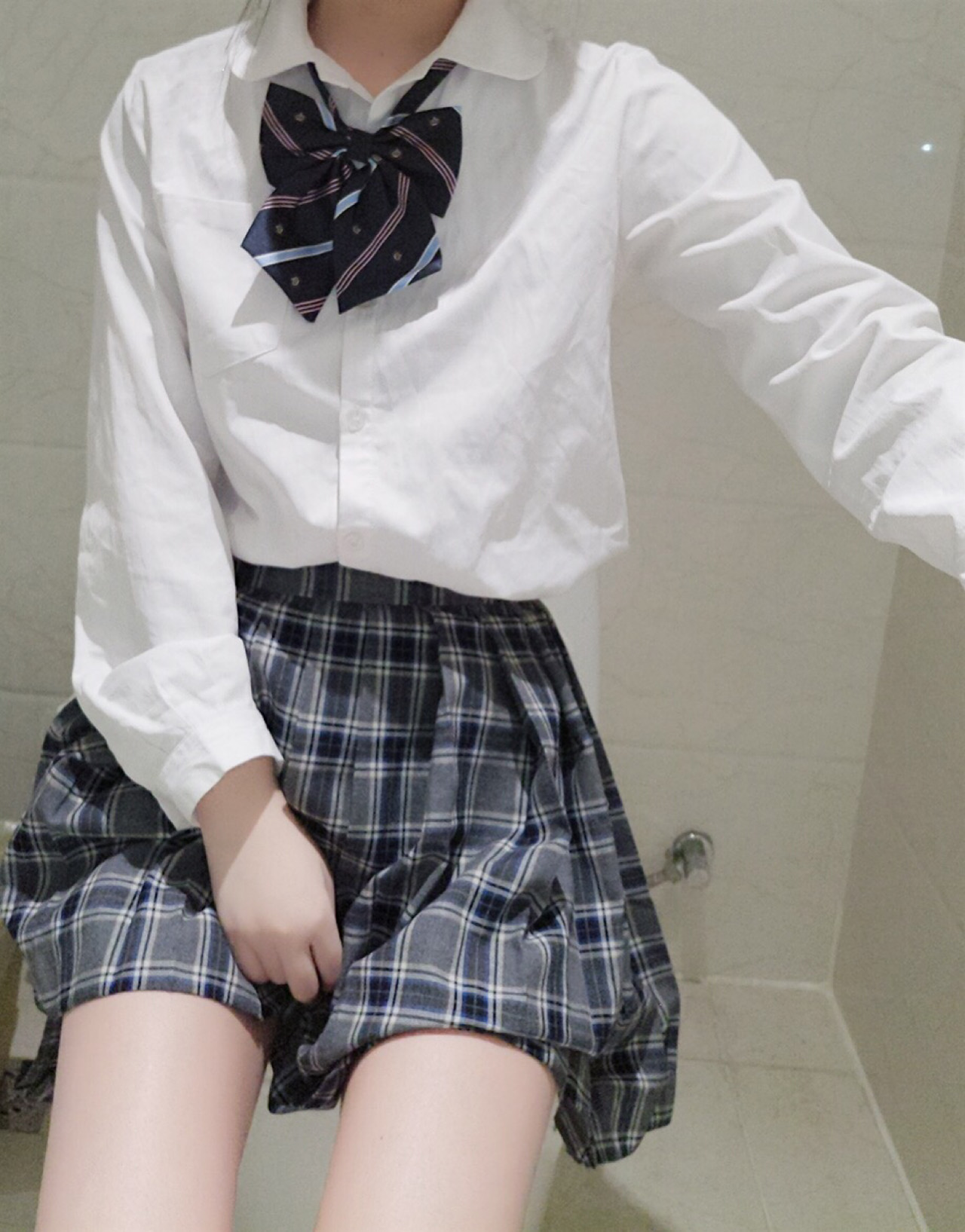 萌白酱 甜味弥漫-jk制服图片