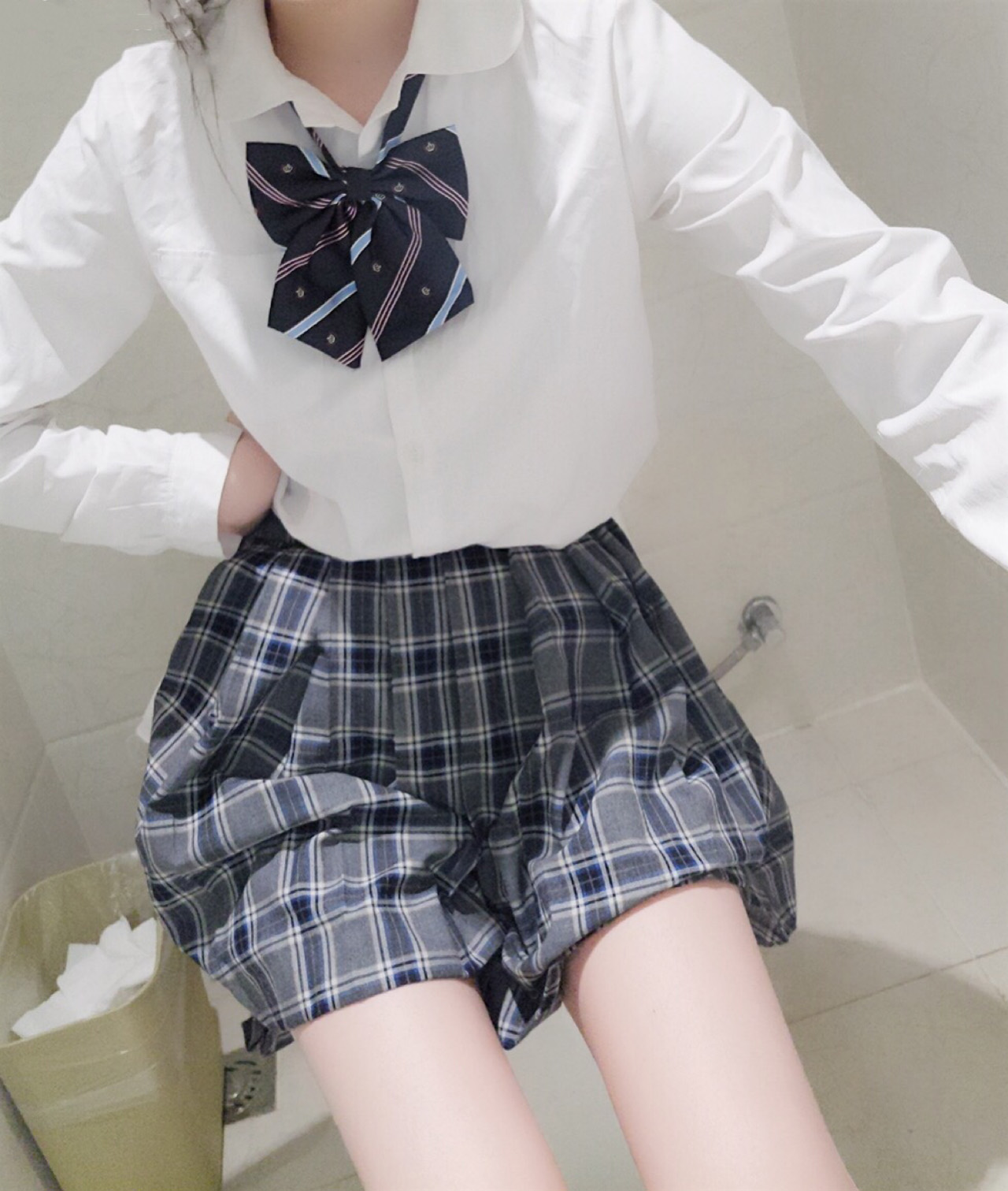 萌白酱 甜味弥漫-jk制服图片