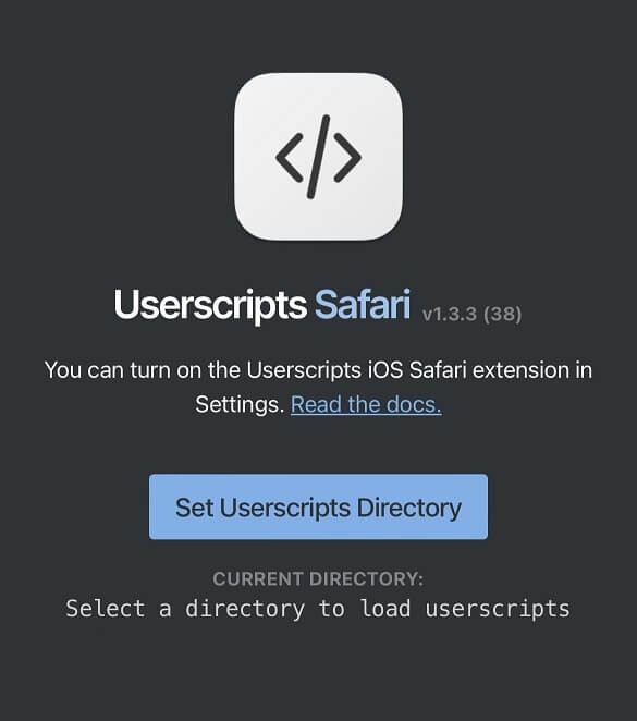 Userscripts - 可以为Safari浏览器安装油猴插件的软件