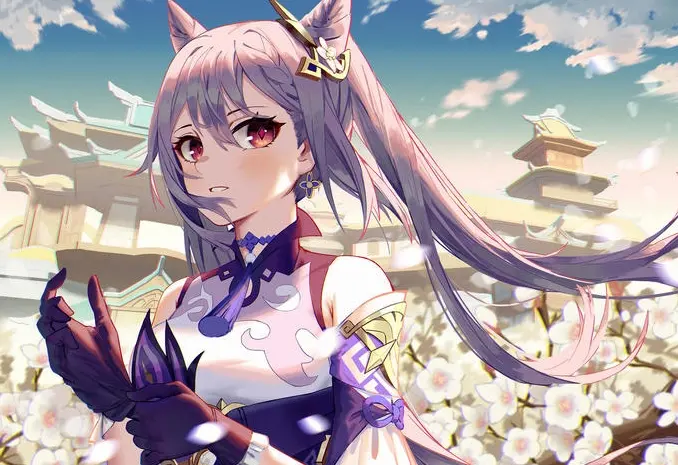 刻晴ちゃんがを高清图片，原神刻晴肉身待客抬腿啥梗