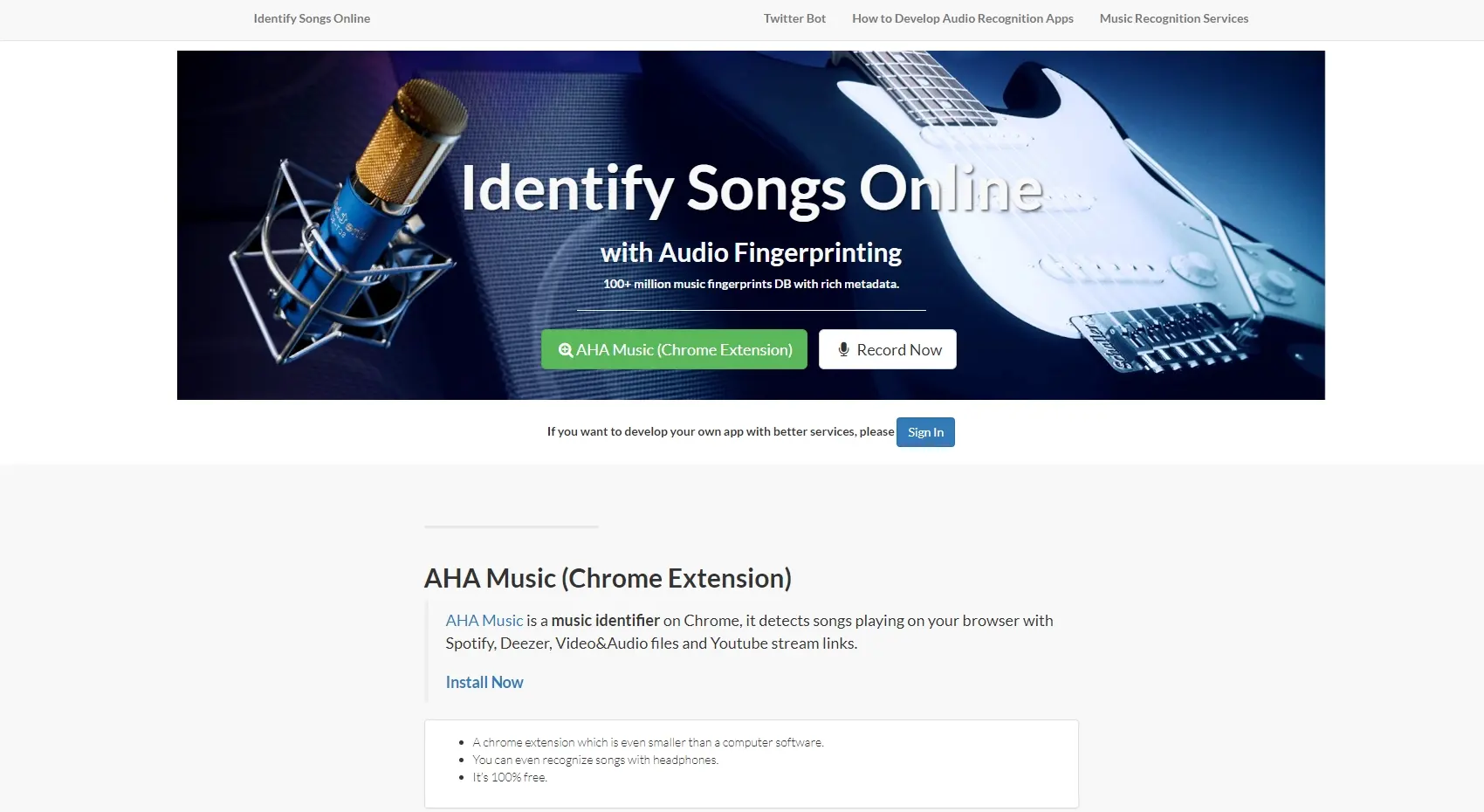 ACRCloud-好用的的在线音乐识别服务工具