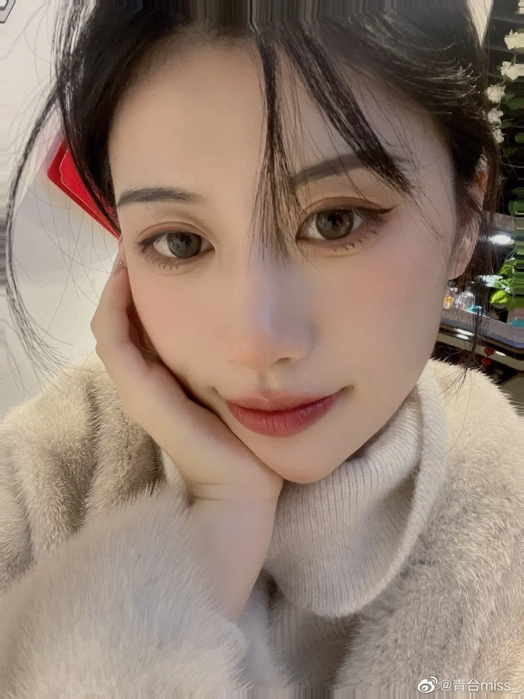 斗鱼颜值女主播青台miss照片，舞蹈区一姐有力竞争者