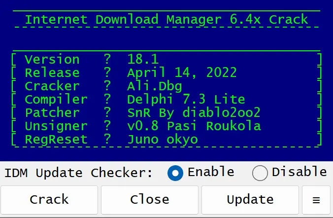 IDM（Internet Downloader Manager）6.4中文免费版 注册机下载