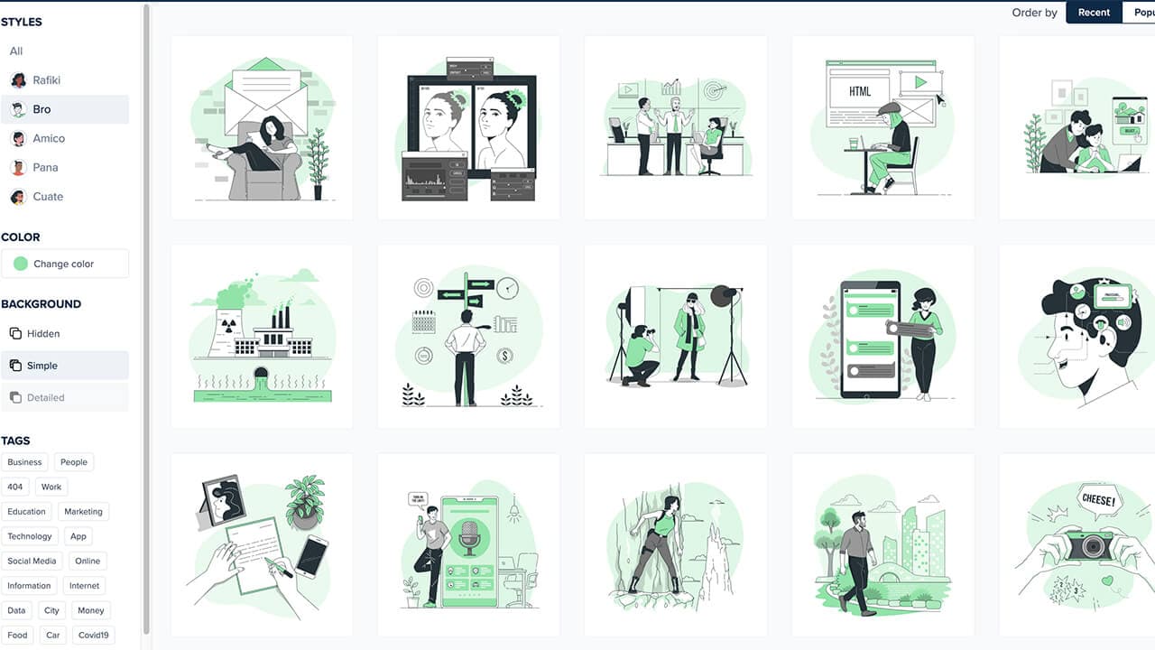 Storyset - 免费可自定义的插图下载网站