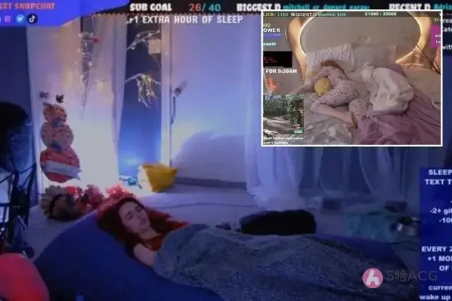 美国女网红直播睡觉月入200万美元，Amouranth照片