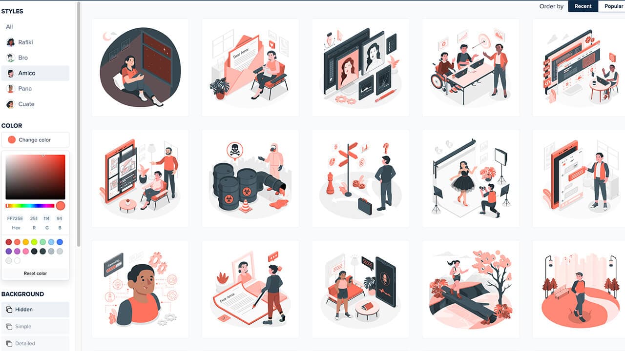 Storyset - 免费可自定义的插图下载网站