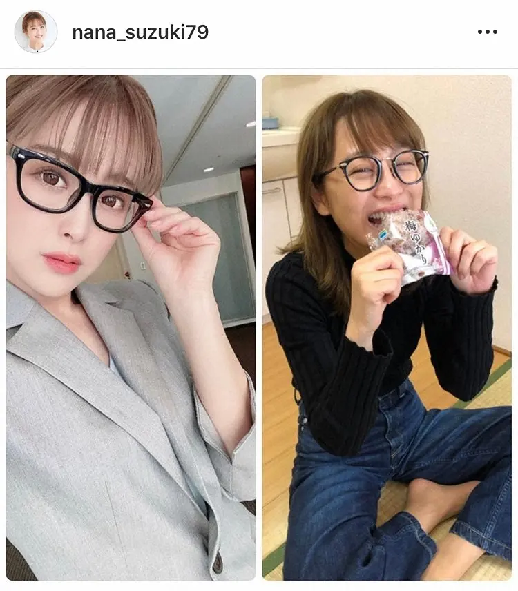 铃木奈奈的修图照片和素颜比较，让粉丝惊讶变化太大了！