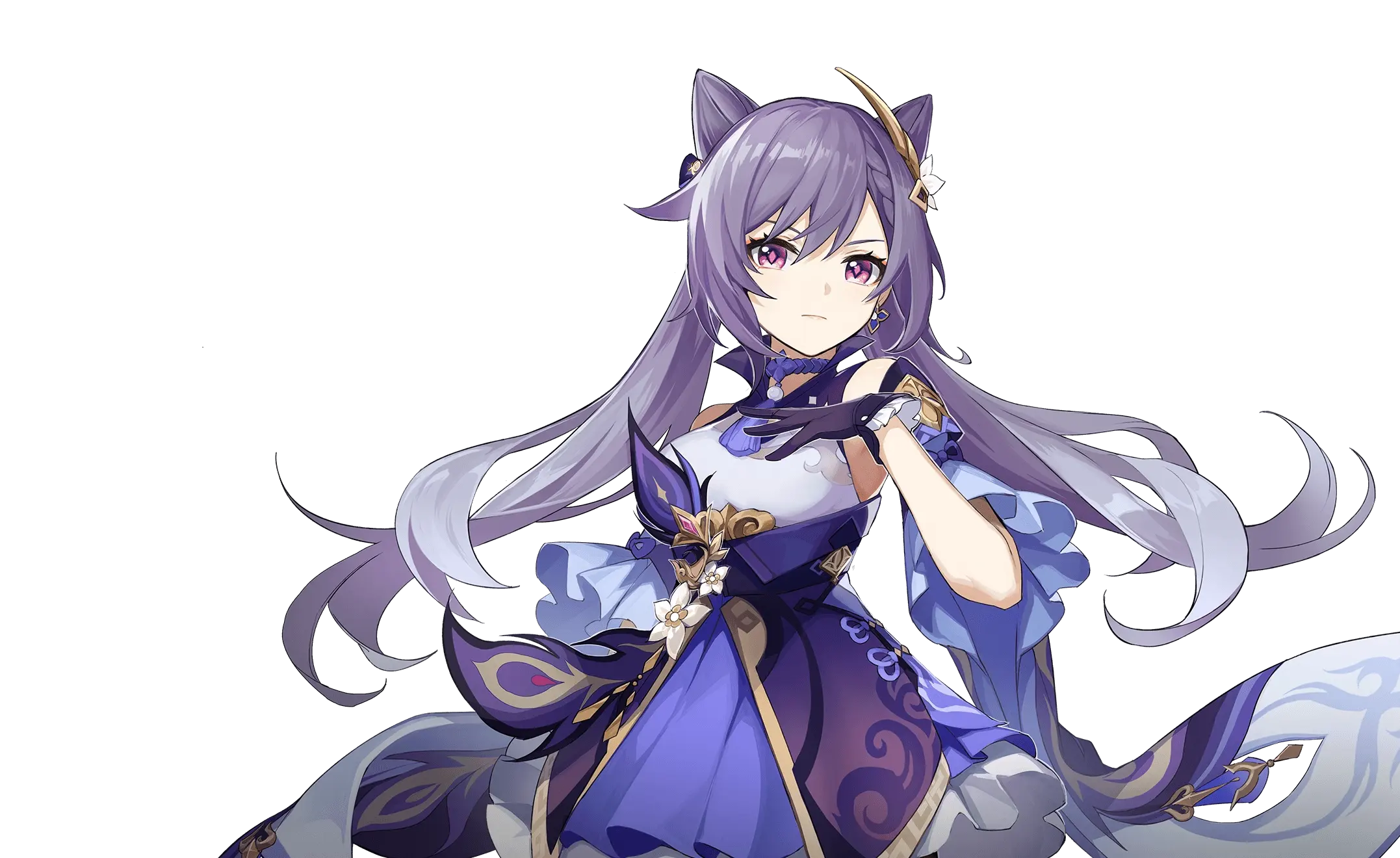 原神刻晴立绘图片 原神刻晴官方人设宣传立绘全身原图