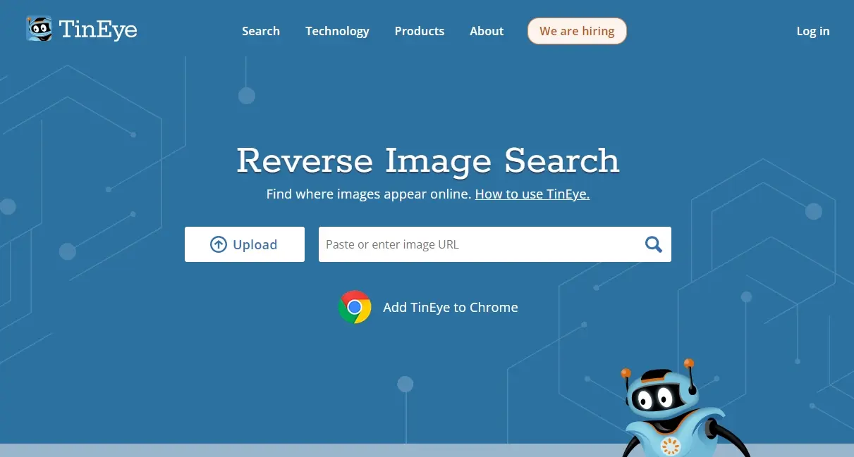 TinEye识图 - 强大的以图搜图反向图片搜索网站