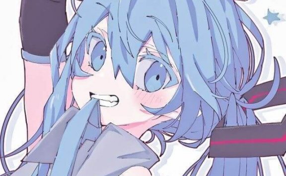 二次元女生头像，渝ins清冷漫女蓝色系