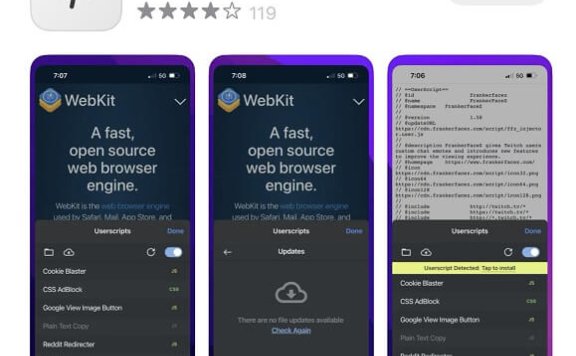 Userscripts - 可以为Safari浏览器安装油猴插件的软件