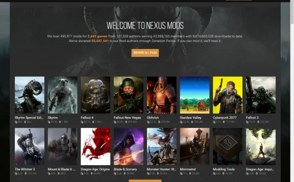 Nexus Mods(N网)-国外游戏MOD模组插件资源下载网站
