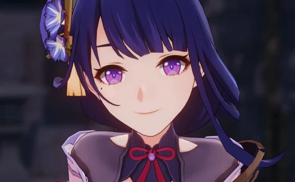 POV 亲吻雷电将军，害羞的视频